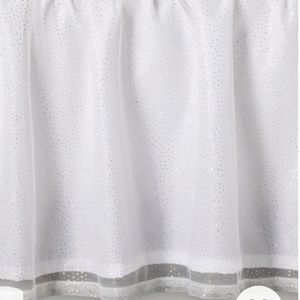 NWOT Pillowfort Twin Tulle Gold Polka Dot Bedskirt